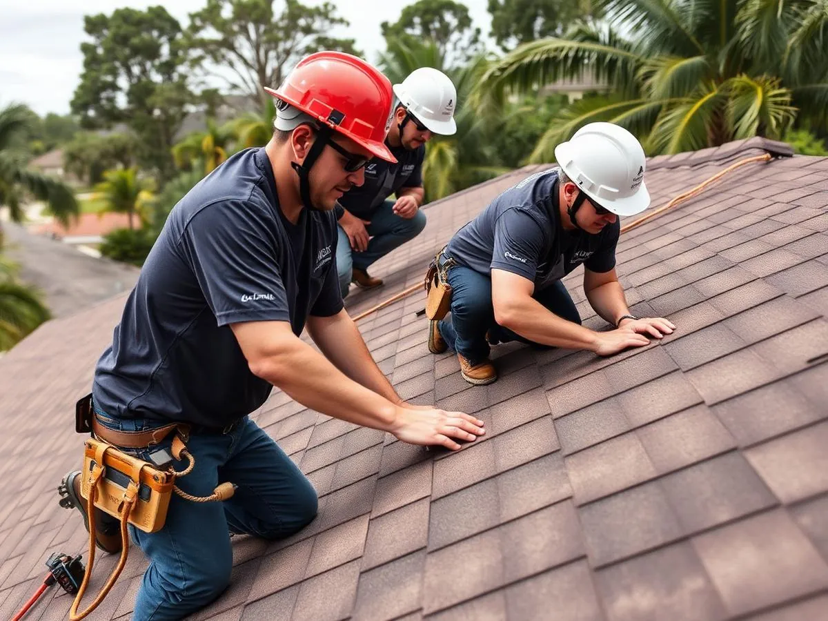 Stronghold crew on a Florida roof