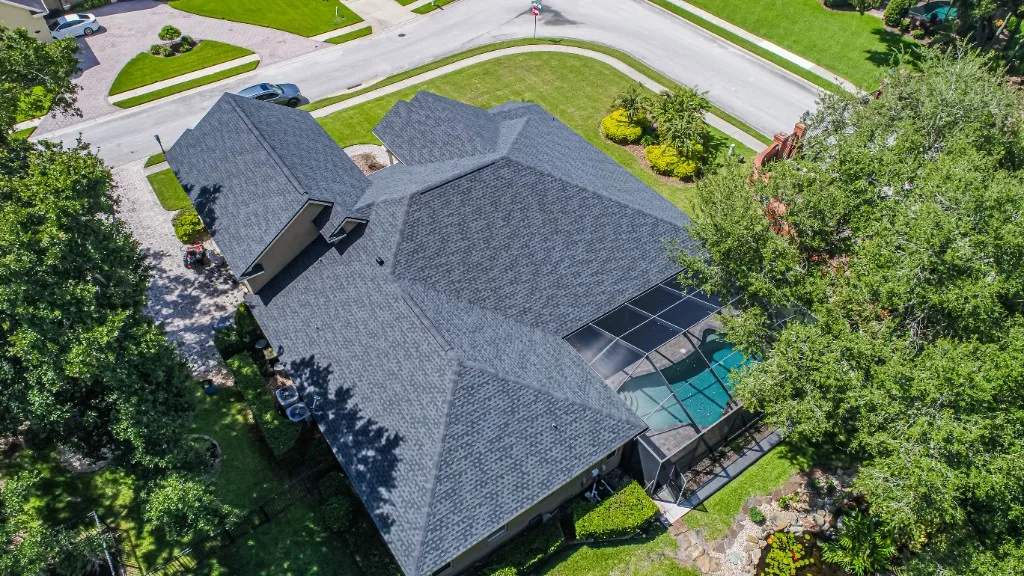 Stronghold Roofing installed a charcoal shingle roof in Bradenton, FL.