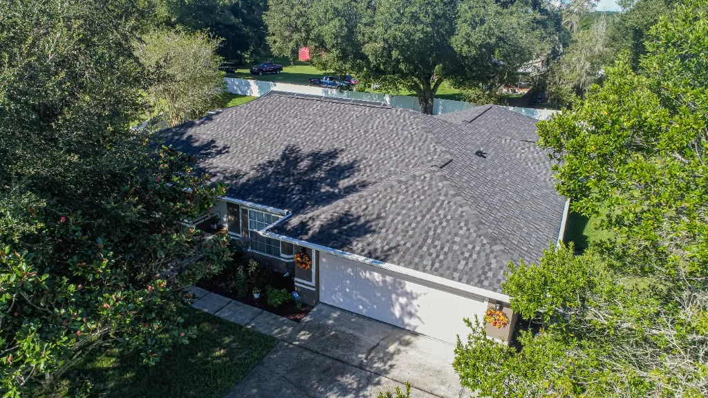 Stronghold Roofing installed a charcoal shingle roof on a ranch home in Fort Myers, FL.