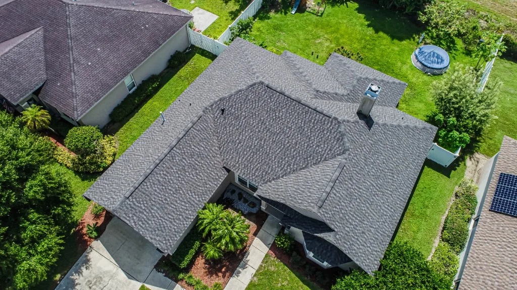 Stronghold Roofing installed a dark gray shingle roof in Naples, FL.
