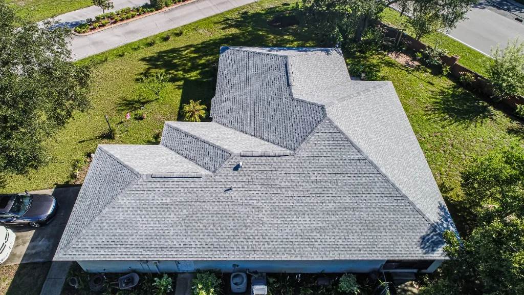 Stronghold Roofing completed a gray shingle roof on a ranch style home in Ocala, FL.