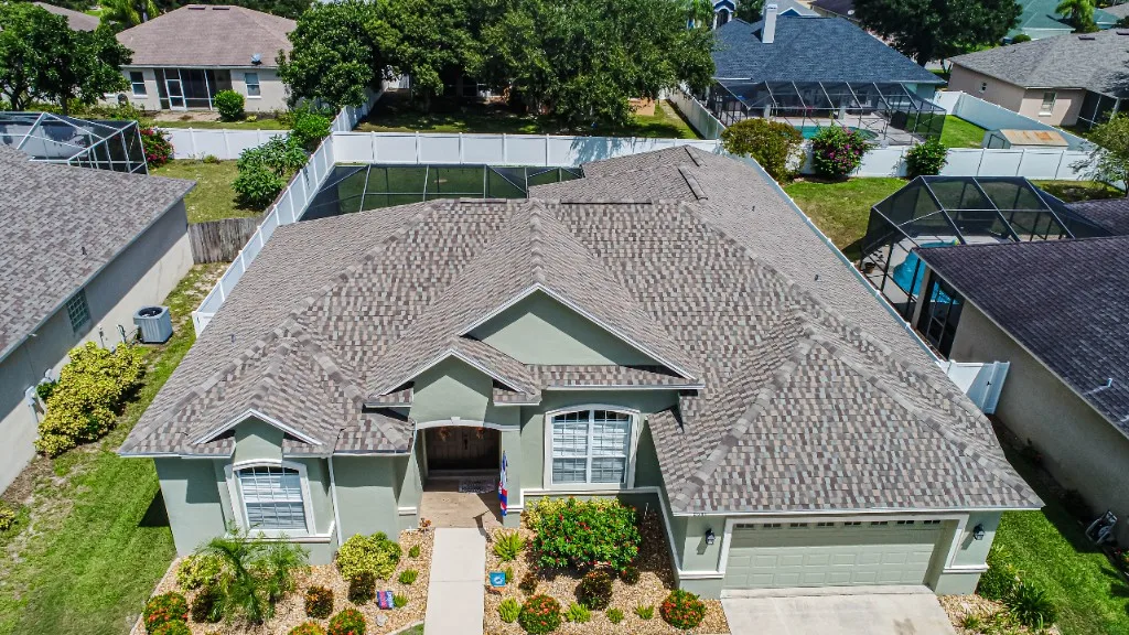 Stronghold Roofing completed a gray shingle roof on a ranch home in Ocala, FL.