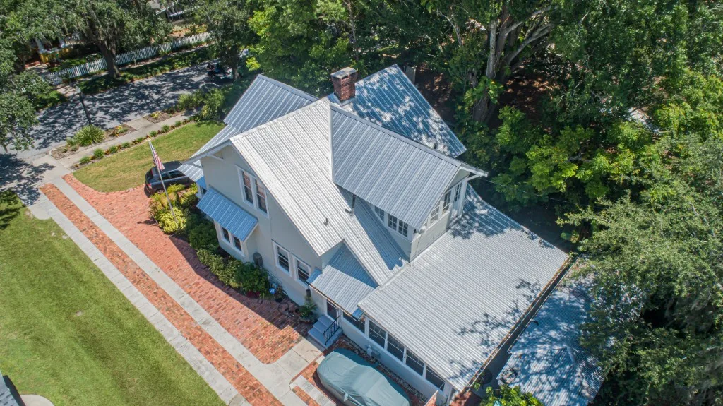 Stronghold Roofing installed a gray shingle roof on a two-story home in Ocala.