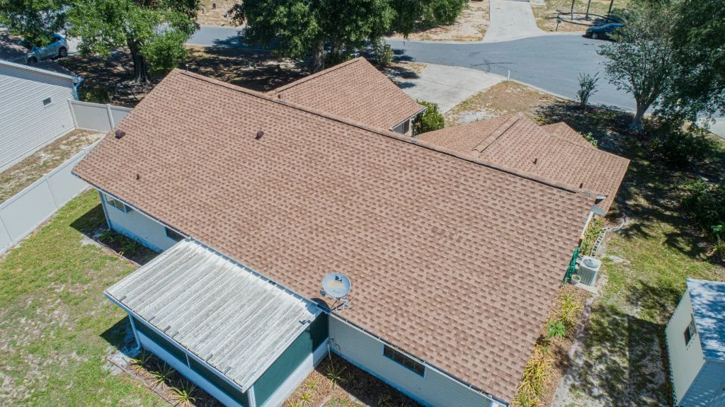 Stronghold Roofing completed a warm brown shingle roof in Sarasota, FL.