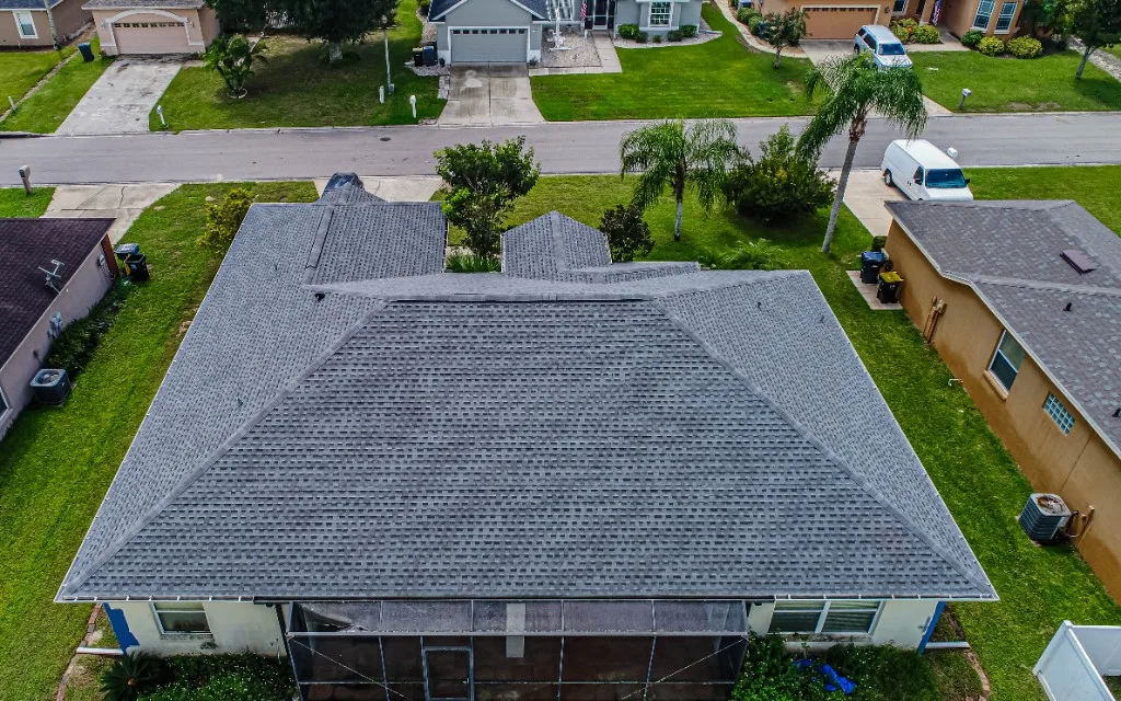 Stronghold Roofing completed a gray shingle roof on a ranch-style home in Winter Haven, FL.