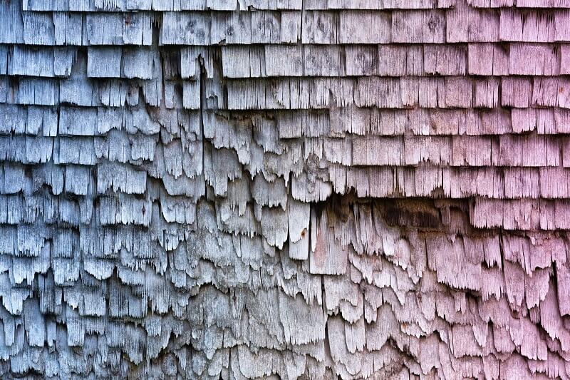 deteriorated shingles