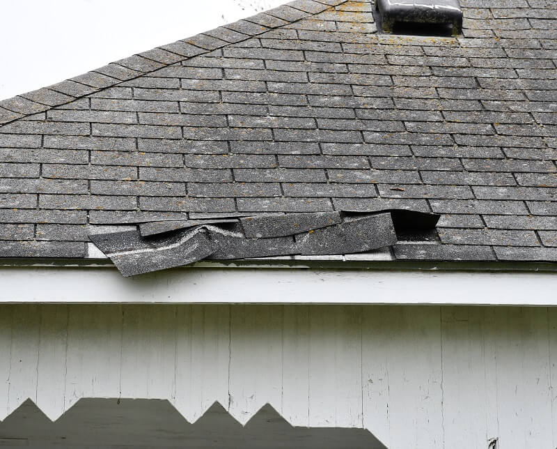 roof damage by hail