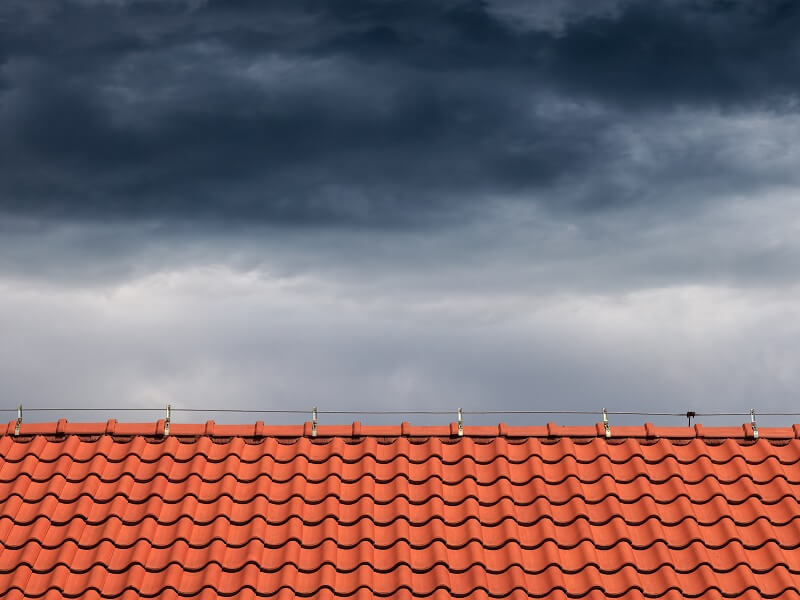 Reschedule roofing when heavy raining