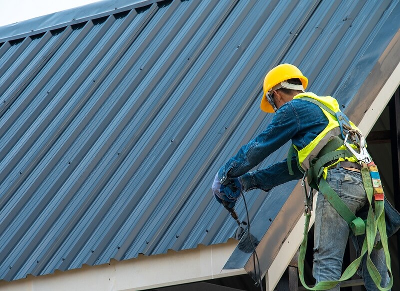 Safety for installing a roof