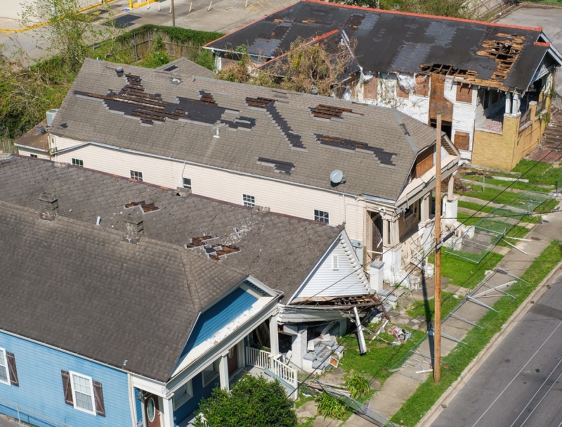 Damaged roof protection tips