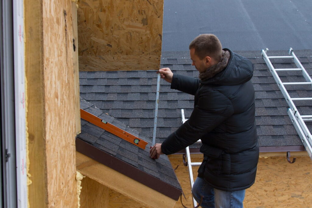 DIY roof repair attempt by a homeowner in Lakeland