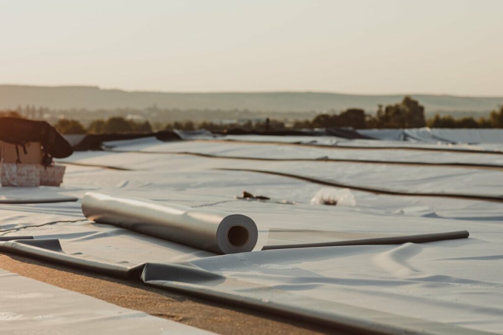 rubber membrane flat roofing in Lakeland