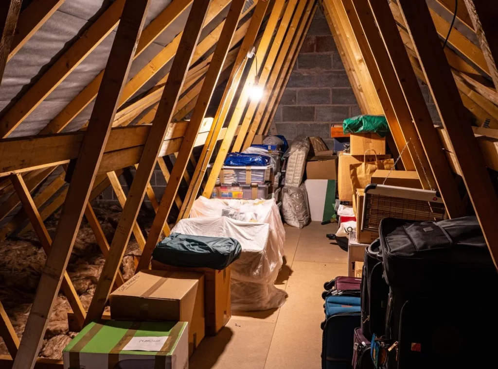 Attic inspection while buying a new house