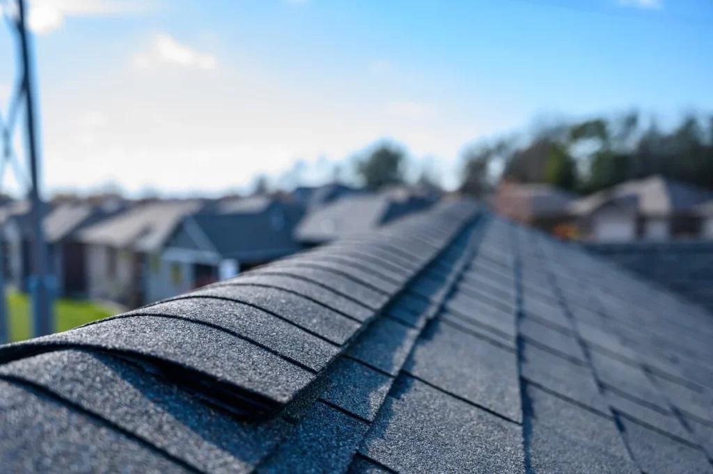 A Ridge cap of roof