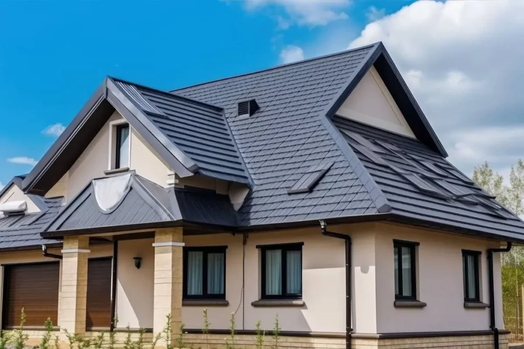 A house with metal shingles in Florida