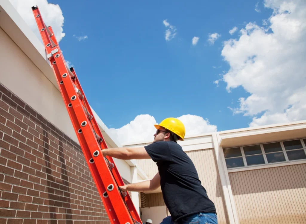 commercial roof maintenance by a professional roofer